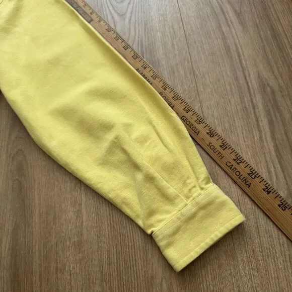 Vintage 80s R.M. Williams Button Up Field Shirt Mens L Yellow Heavyweight - Picture 9 of 9